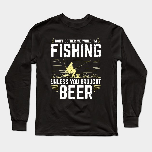 Funny Fishing Fish Fisherman Sport Bass Carp Gift Long Sleeve T-Shirt by Dolde08